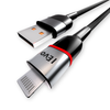 ievonline 3.4A USB lightning cable with durable braided design and metal connectors