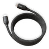 ievonline 64W fast charging cable with braided black and white nylon exterior and USB-C to Lightning connectors