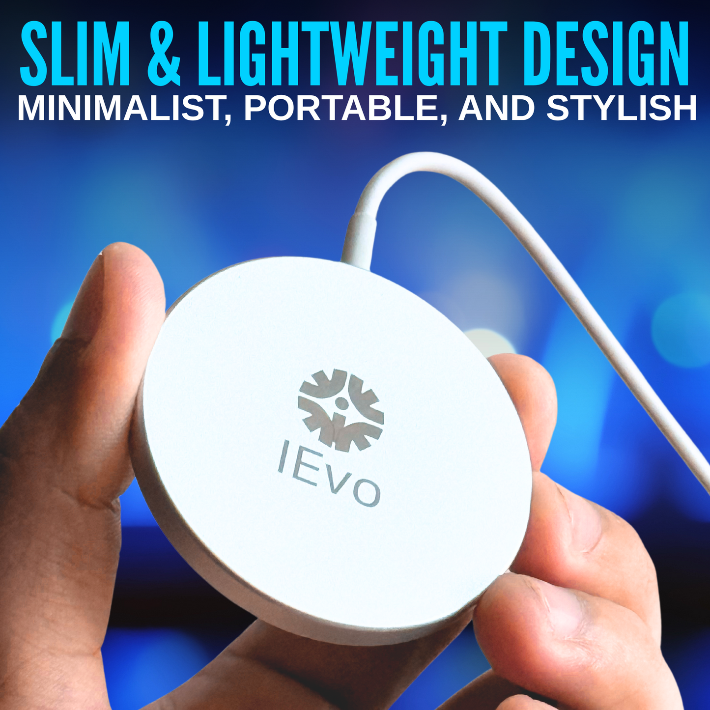 IEVOnline slim lightweight magnetic phone charger with minimalist portable stylish design