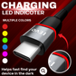 3.4A USB-C cable with LED charging indicator showing multiple colors for fast device finding