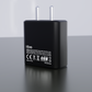 IEVO black 45W PD fast charger with USB port and dual prongs for wall outlet