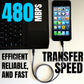 64W fast charging cable connecting smartphone to laptop with efficient reliable transfer speed