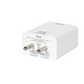 IEVO high speed 65W USB charger white compact wall adapter with two prongs