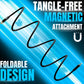 PD 64W magnetic USB cable with tangle-free magnetic attachment and foldable design by ievonline